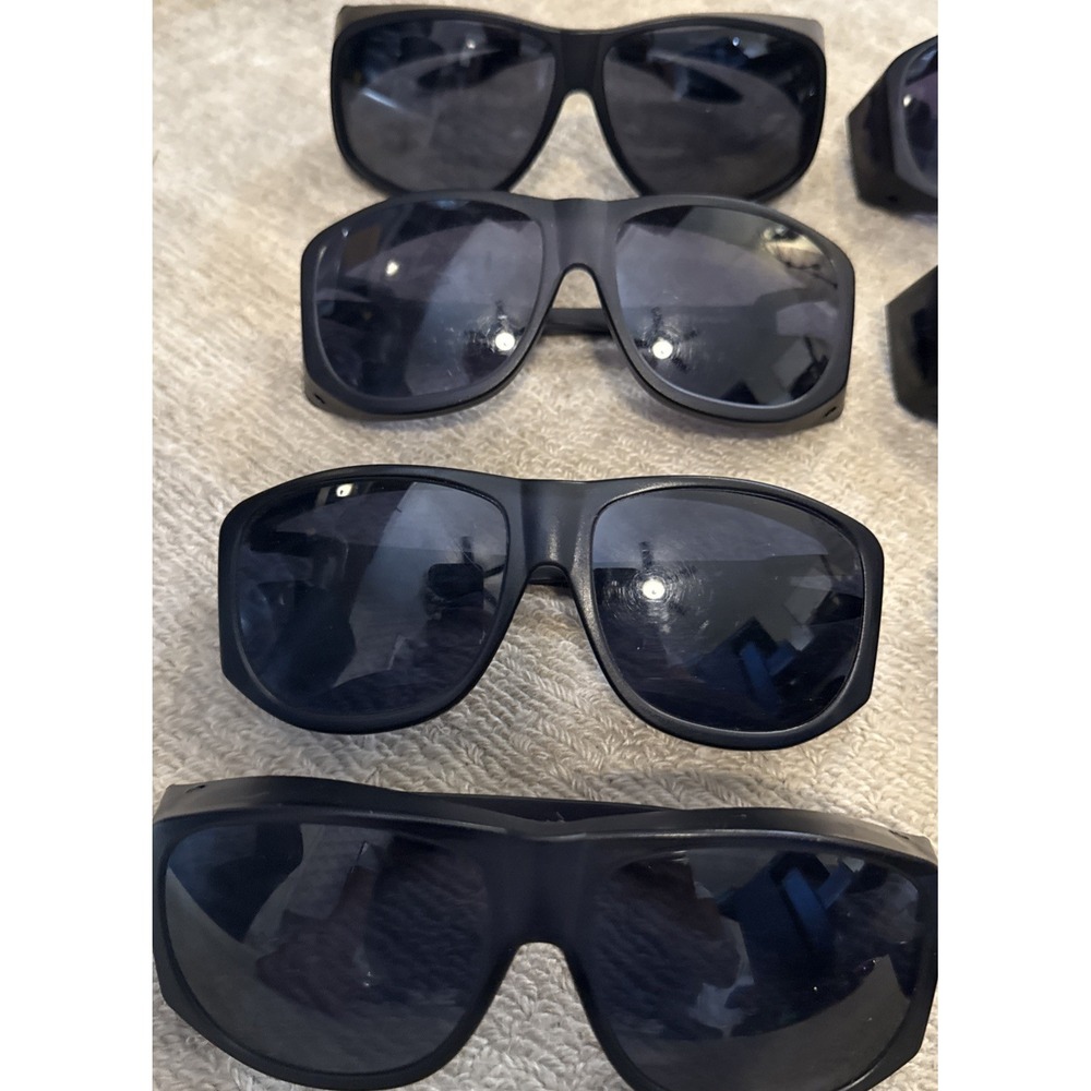 Lot of 8 SOLAR SHIELDS BLACK WRAP FIT OVERS EYE PROTECTION-All 8 pairs included - Picture 2 of 12